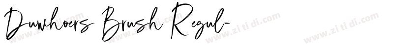 Duwhoers Brush Regul字体转换